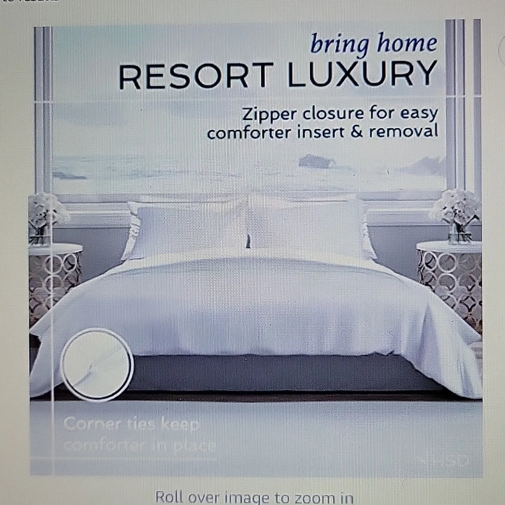 HOTEL SHEETS DIRECT King Gray 100% Bamboo Duvet Cover Set 3 Piece Zip CLose New…